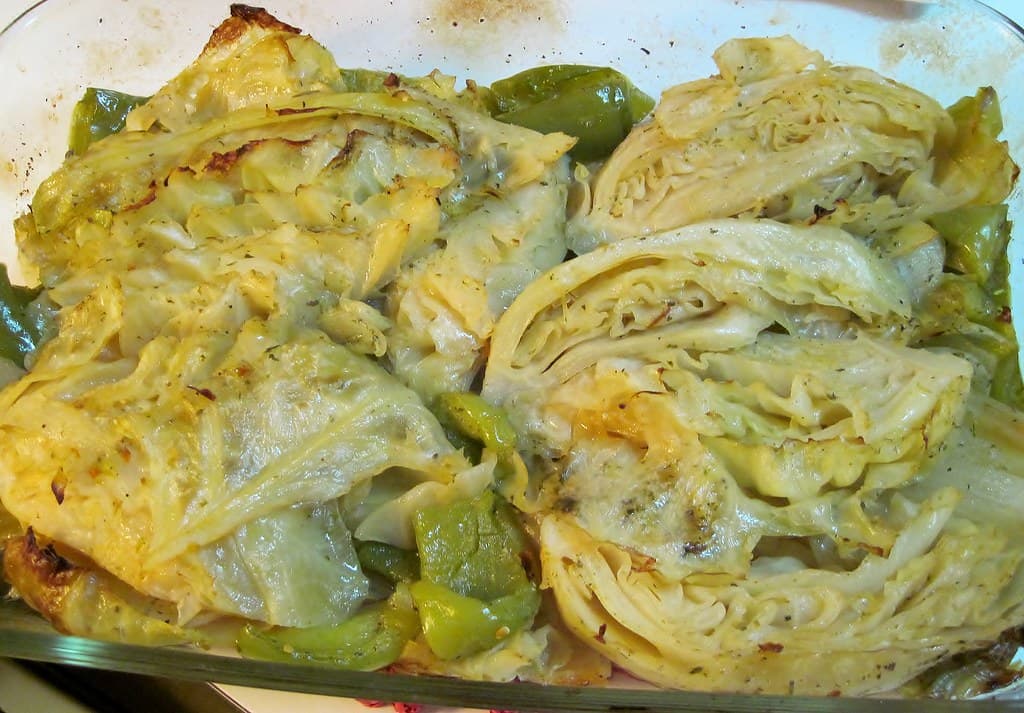 Braised Cabbage prepared as a finished dish