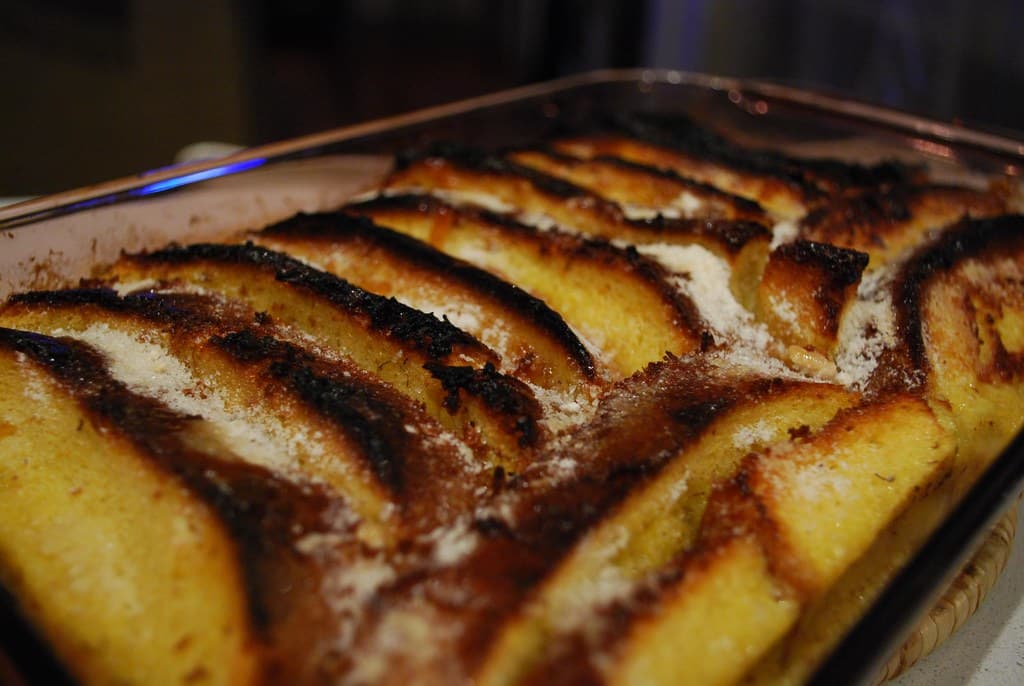 Bread Pudding prepared as a finished dish
