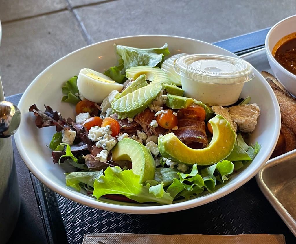 California Cobb Salad prepared as a finished dish