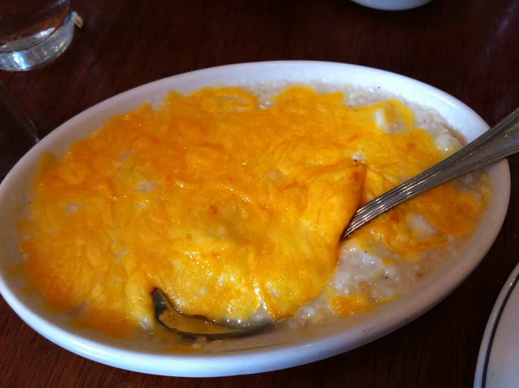 Cheese Grits prepared as a finished dish