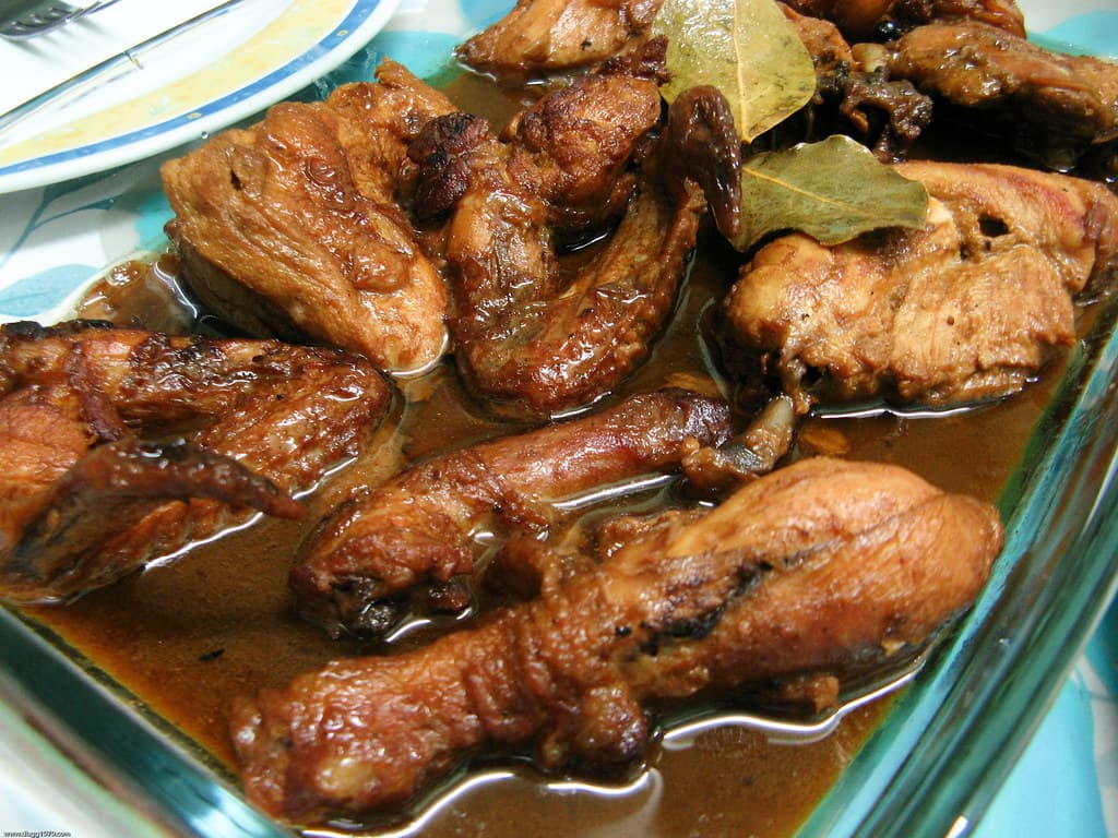 Chicken Adobo prepared as a finished dish