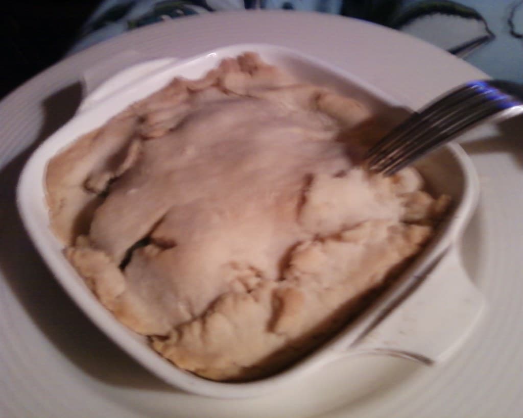 Chicken Pie prepared as a finished dish