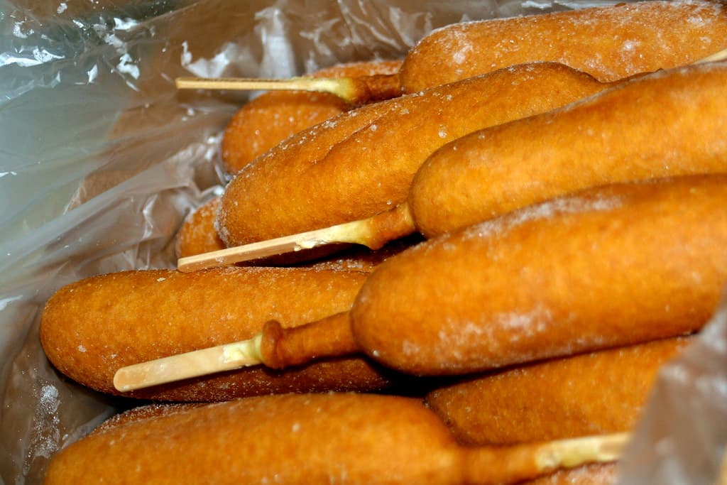 Corn Dogs prepared as a finished dish