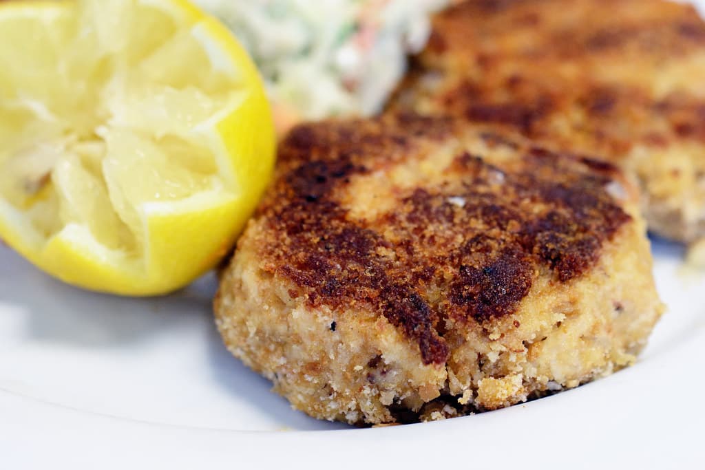 Crab Cakes prepared as a finished dish