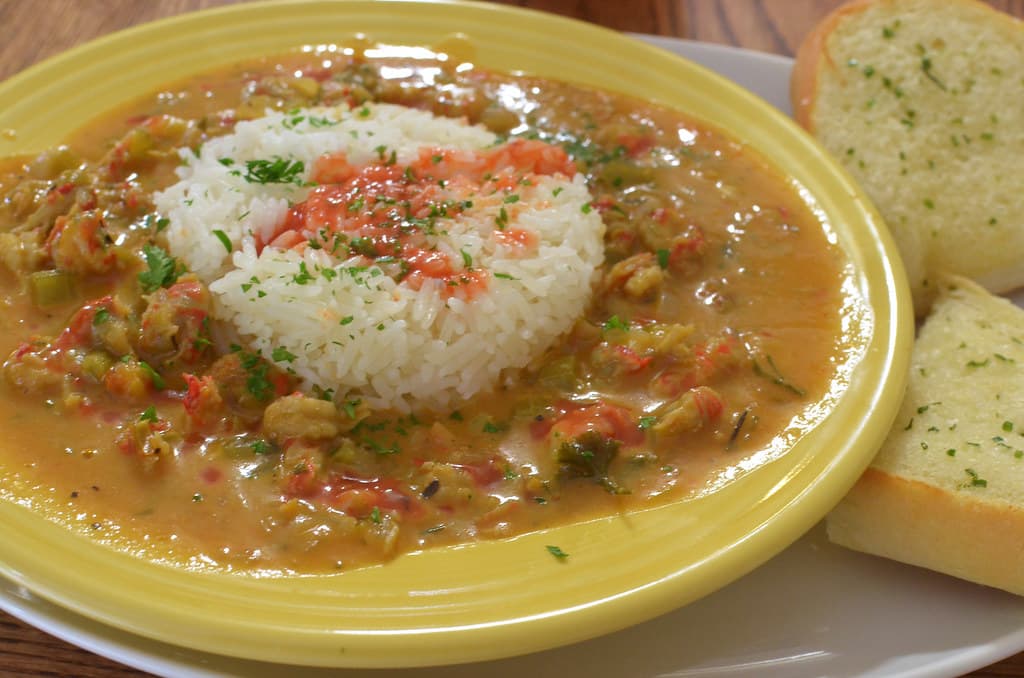 Crawfish Etouffee prepared as a finished dish