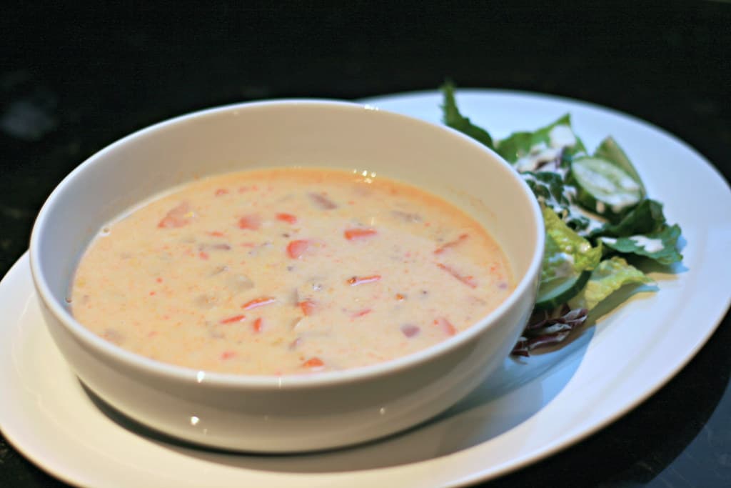 Crockpot Corn Chowder prepared as a finished dish