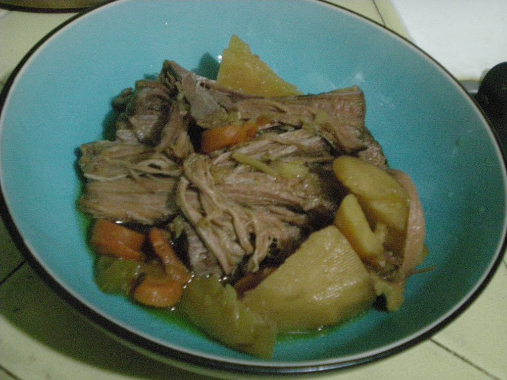 Crockpot Pot Roast prepared as a finished dish