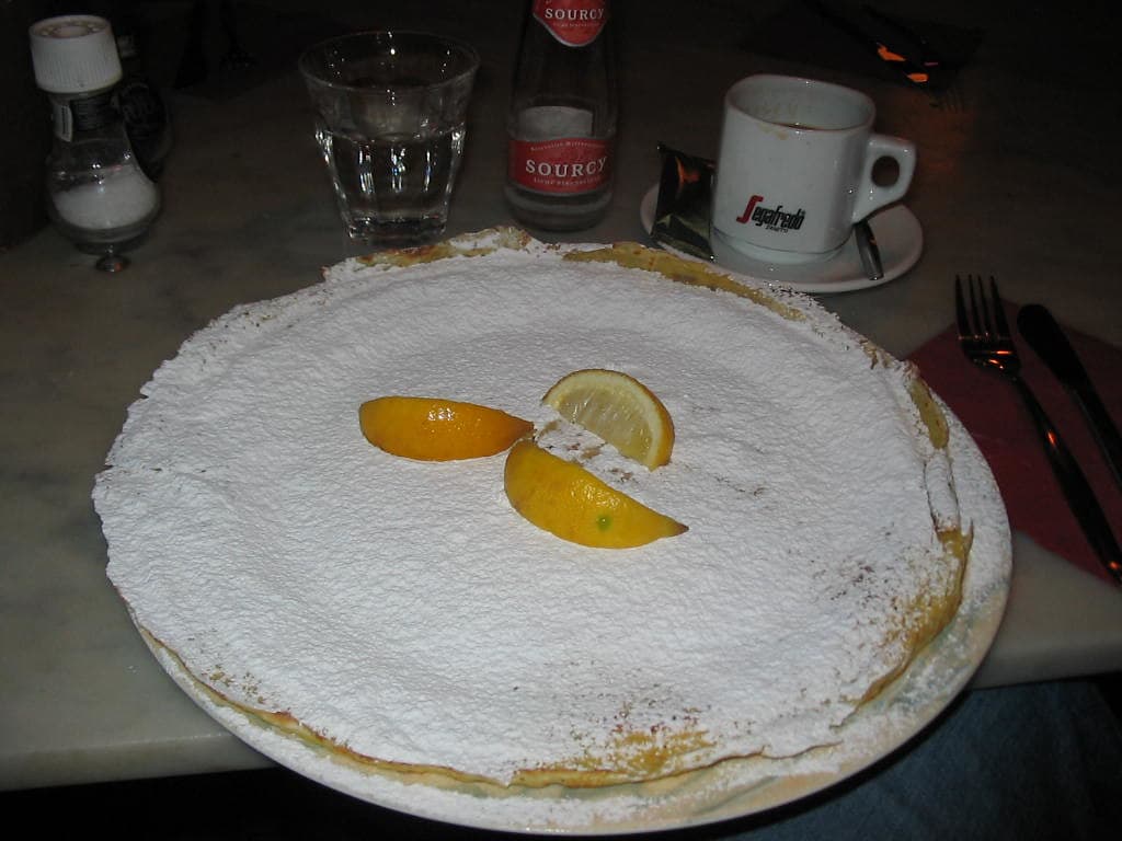 Dutch Baby prepared as a finished dish