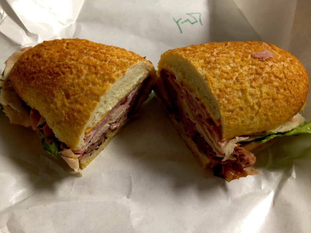 Dutch Crunch Sandwich prepared as a finished dish