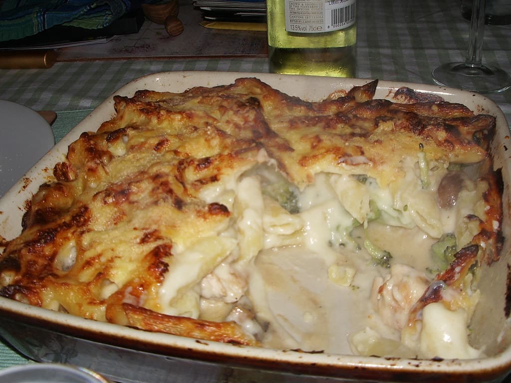 Fish Pie prepared as a finished dish