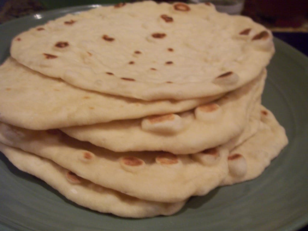 Flour Tortillas prepared as a finished dish