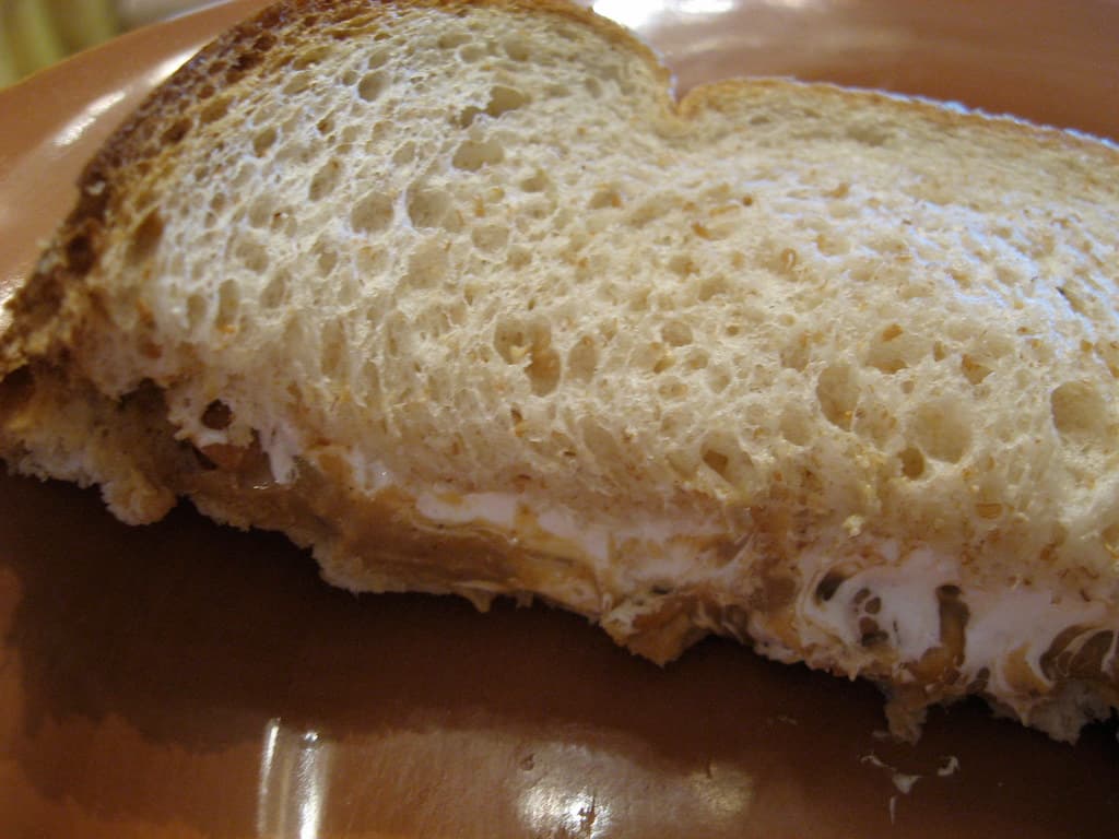 Fluffernutter prepared as a finished dish