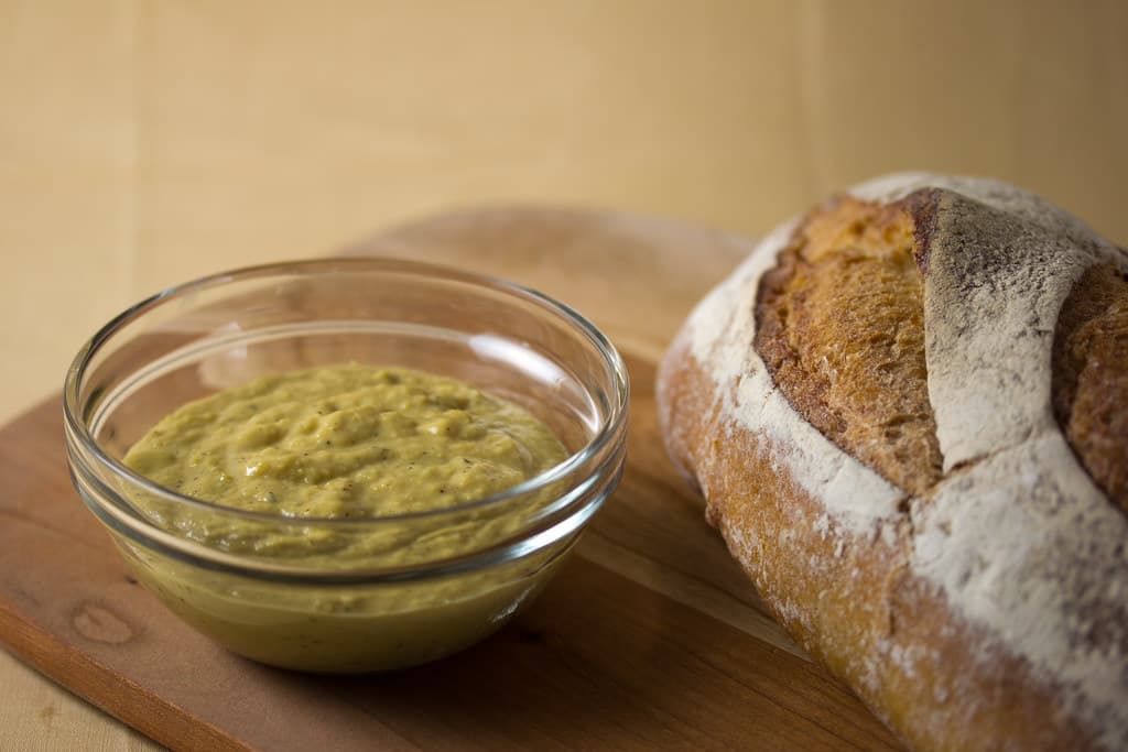 Garlic Bread Spread prepared as a finished dish