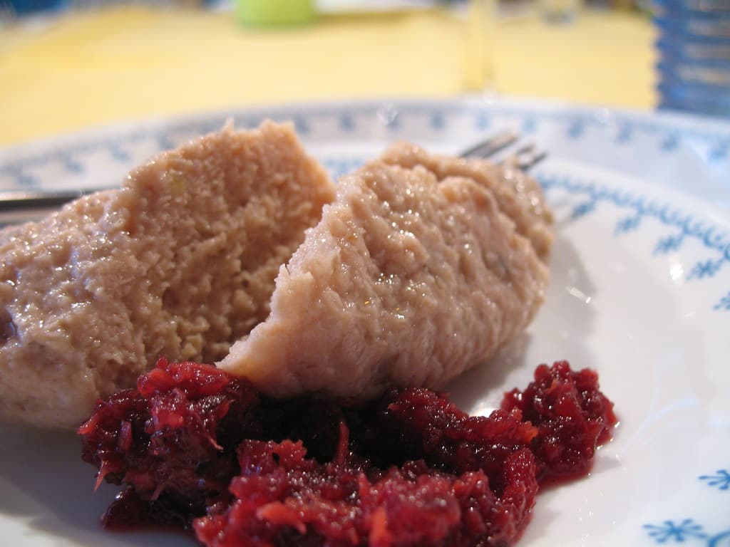 Gefilte Fish prepared as a finished dish