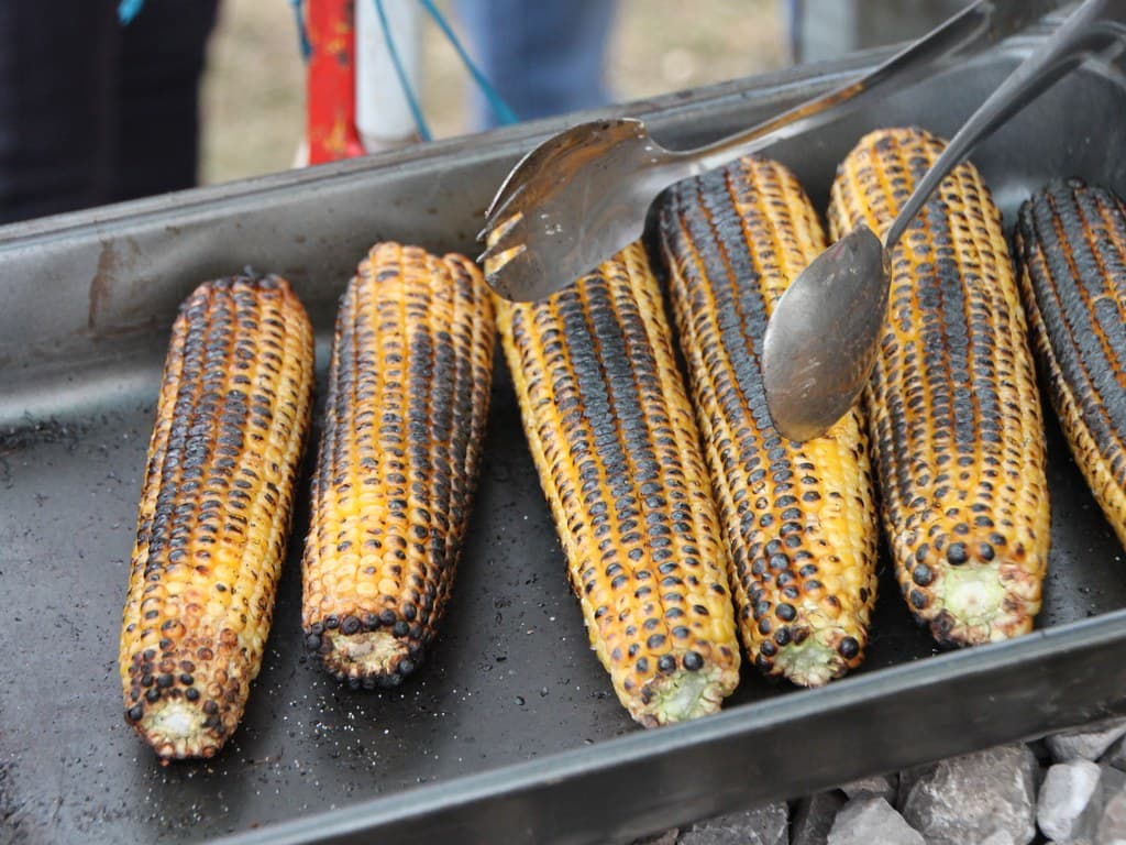 Grilled Corn prepared as a finished dish