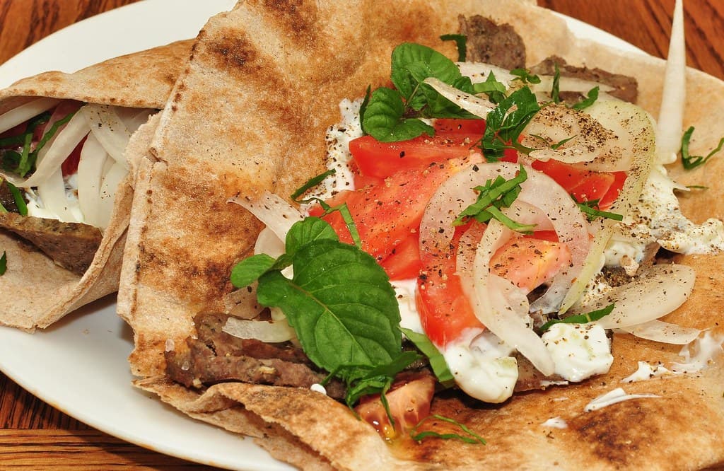 Gyros prepared as a finished dish