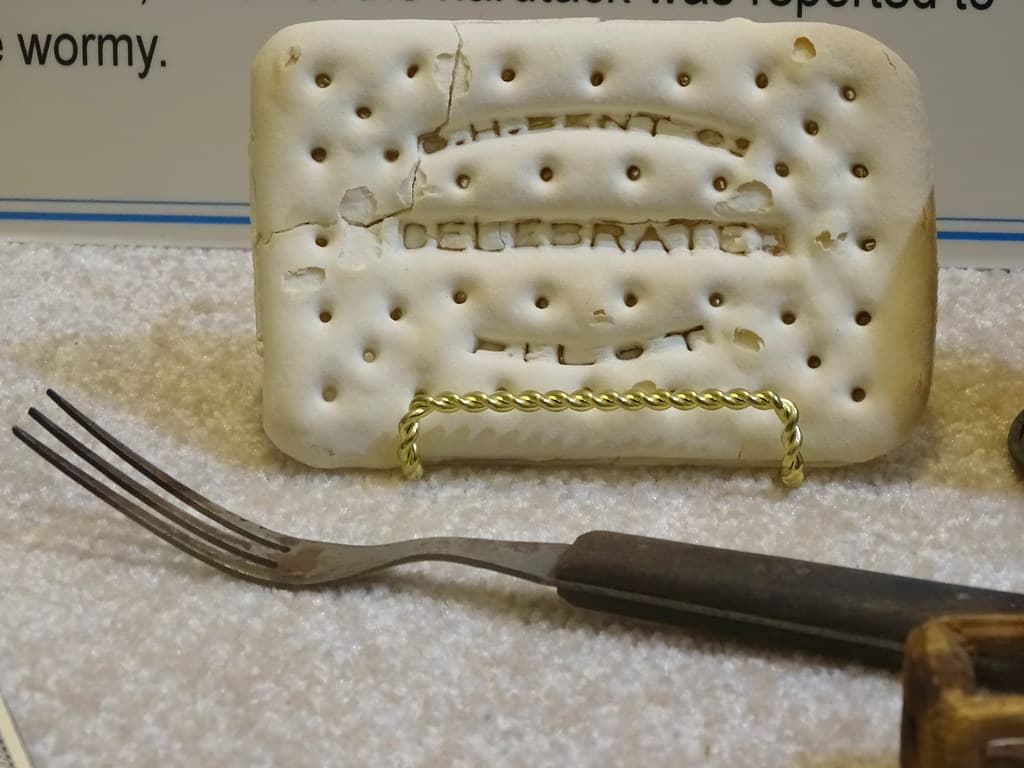 Hardtack prepared as a finished dish