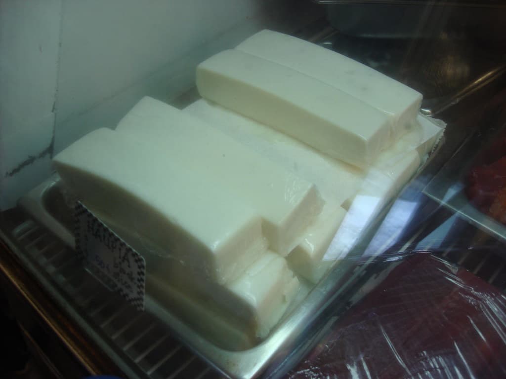 Haupia prepared as a finished dish