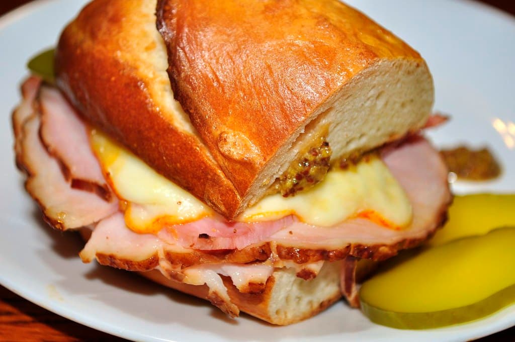 Hot Ham and Cheese prepared as a finished dish