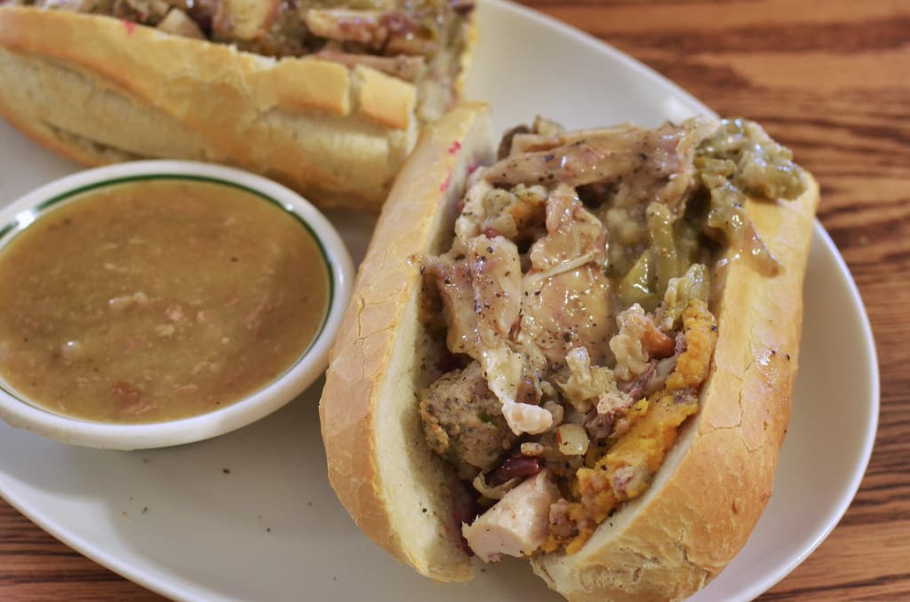 Hot Turkey Sandwich prepared as a finished dish