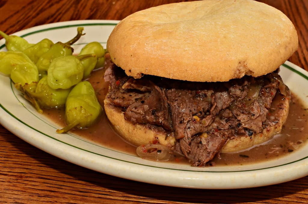 Italian Beef prepared as a finished dish