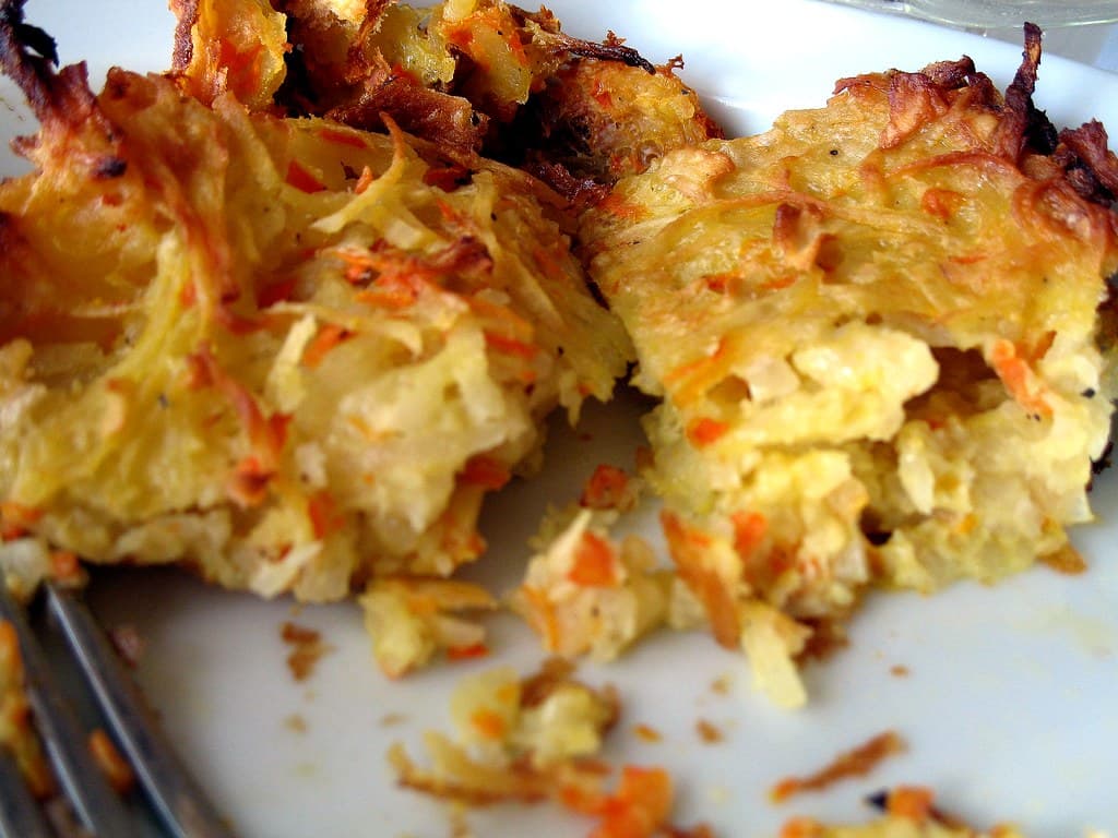Kugel prepared as a finished dish