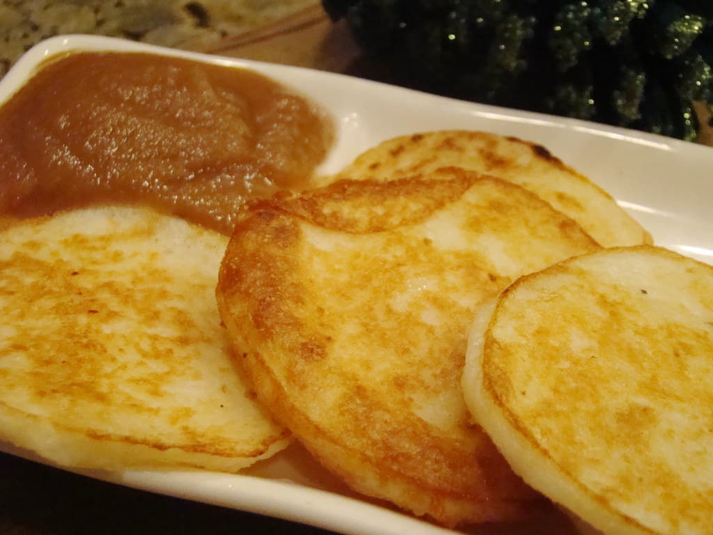 Latkes prepared as a finished dish