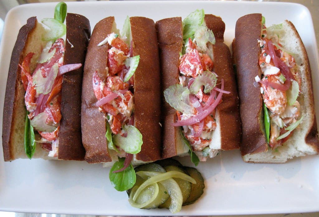 Maine Lobster Rolls prepared as a finished dish