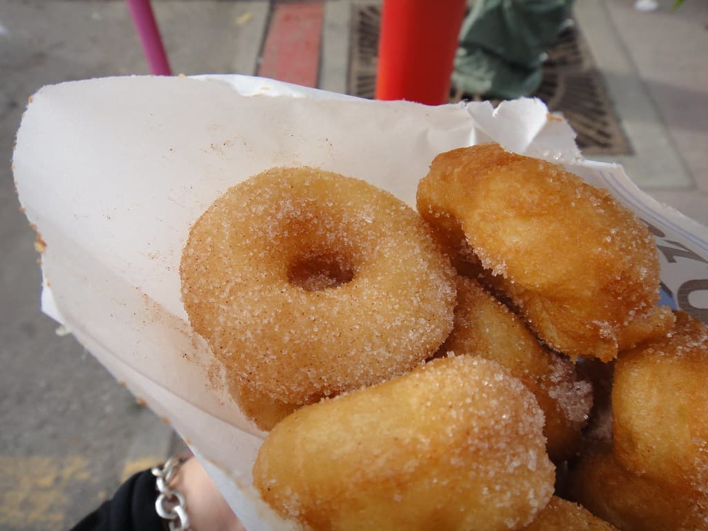 Mini Donuts prepared as a finished dish