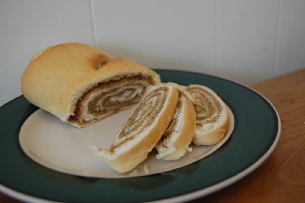 Nut Roll prepared as a finished dish