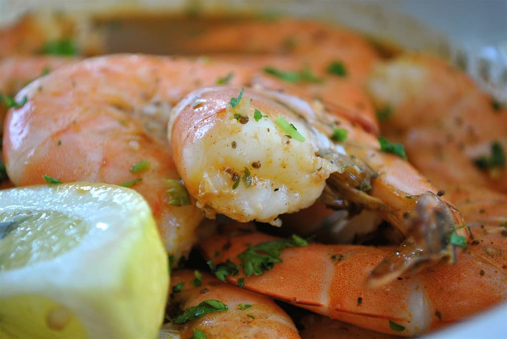 Old Bay Shrimp prepared as a finished dish