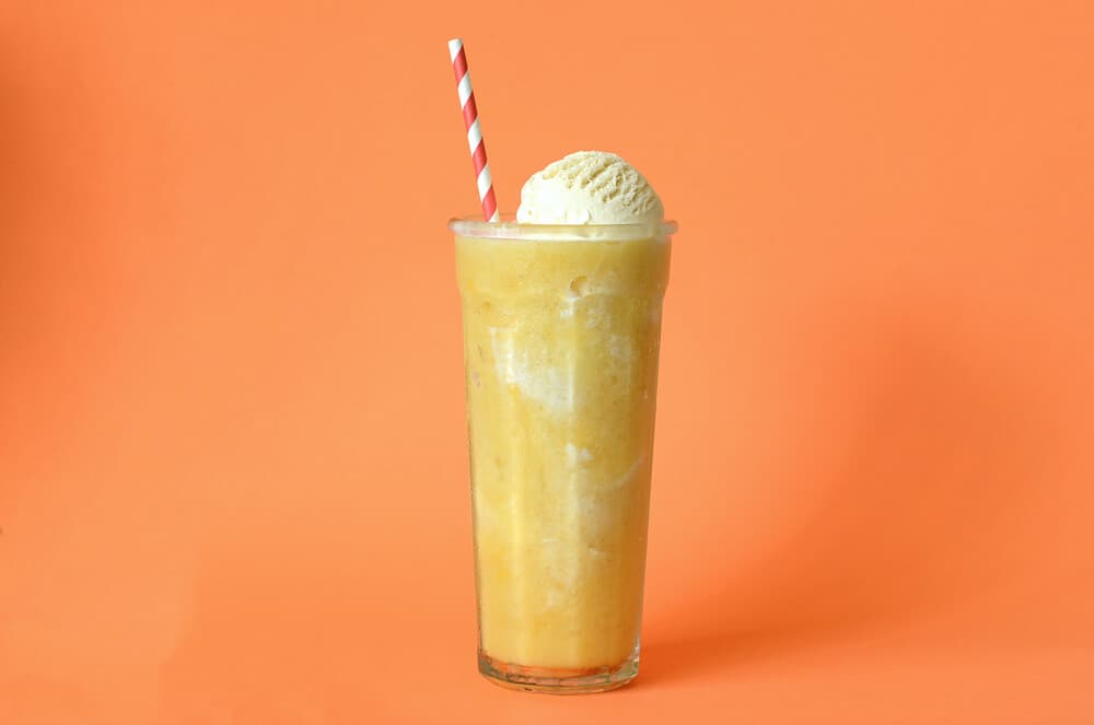 Orange Cream Shake prepared as a finished dish