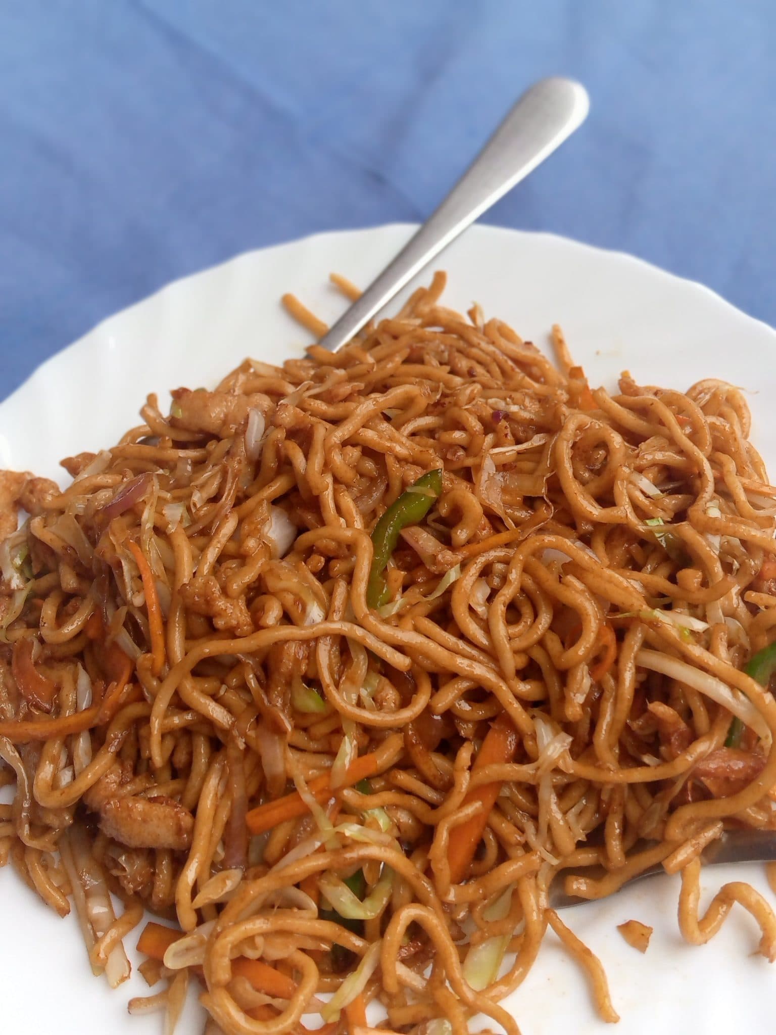 Pancit prepared as a finished dish
