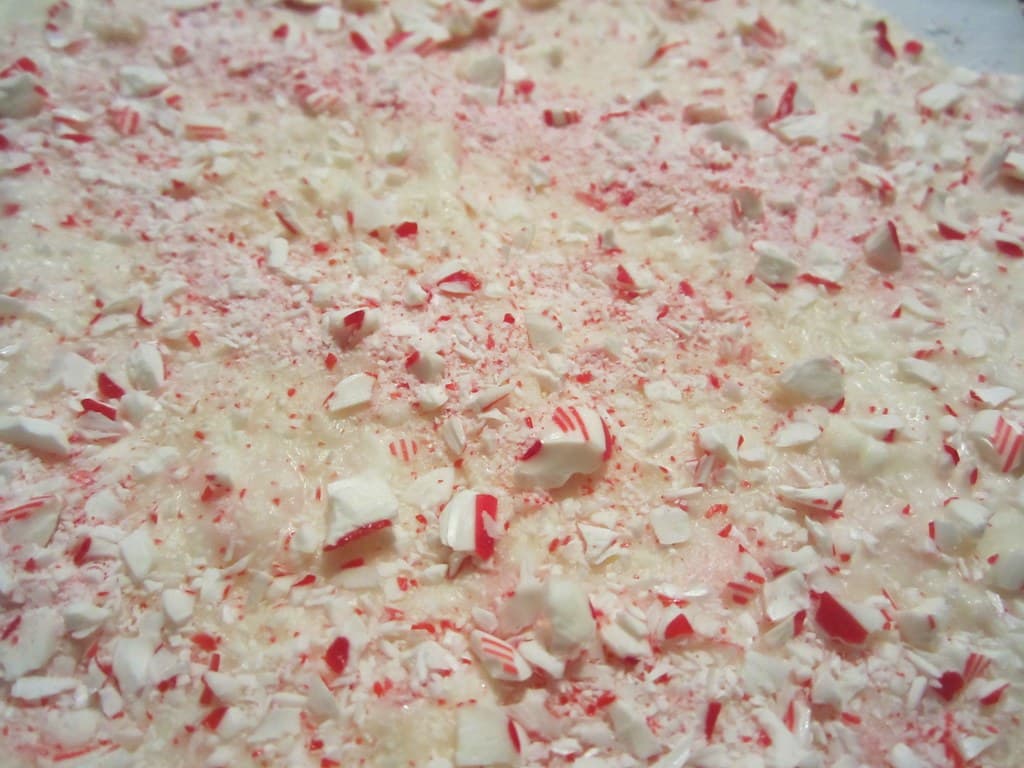 Peppermint Bark prepared as a finished dish