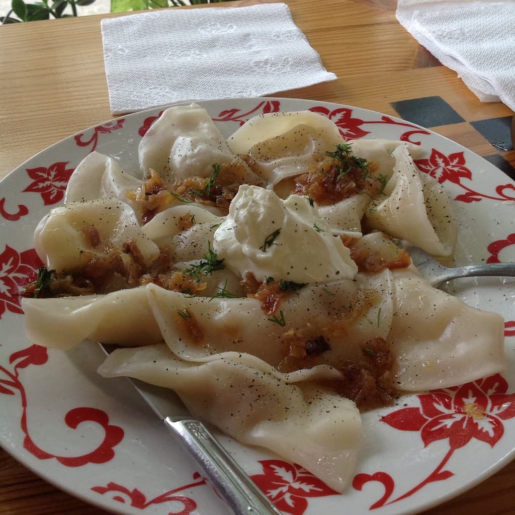 Pierogi prepared as a finished dish