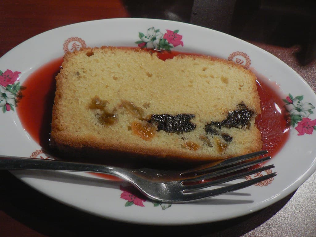 Prune Cake prepared as a finished dish
