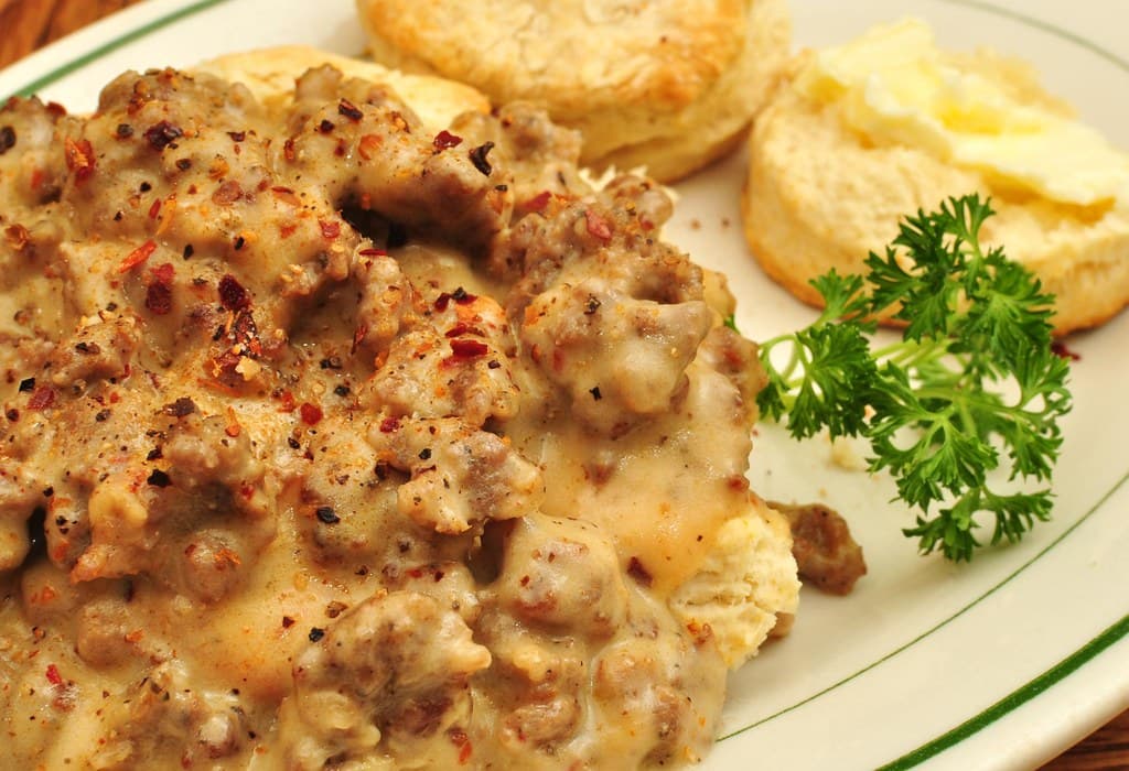 Sausage Gravy prepared as a finished dish