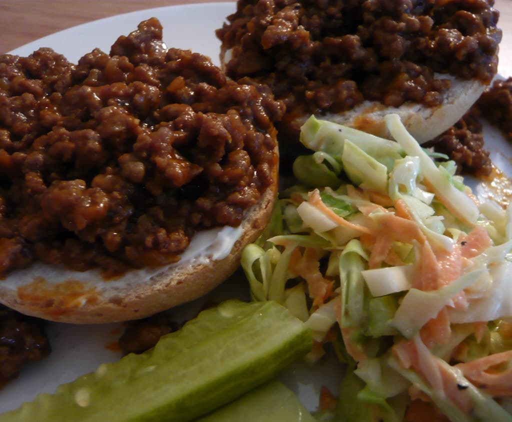 Sloppy Joes prepared as a finished dish