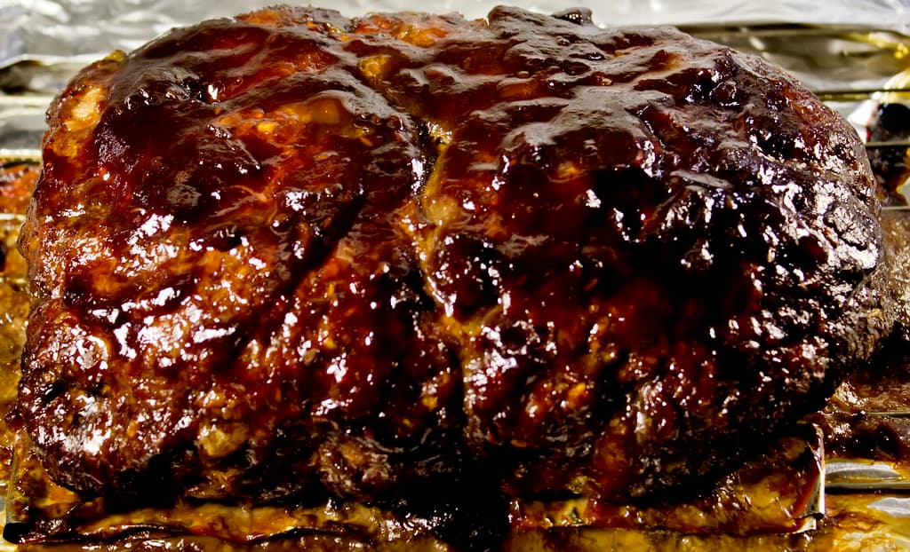 Smoked Meatloaf prepared as a finished dish