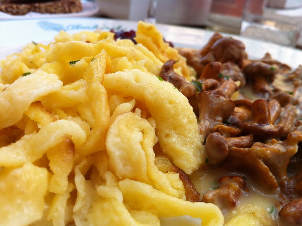 Spaetzle prepared as a finished dish