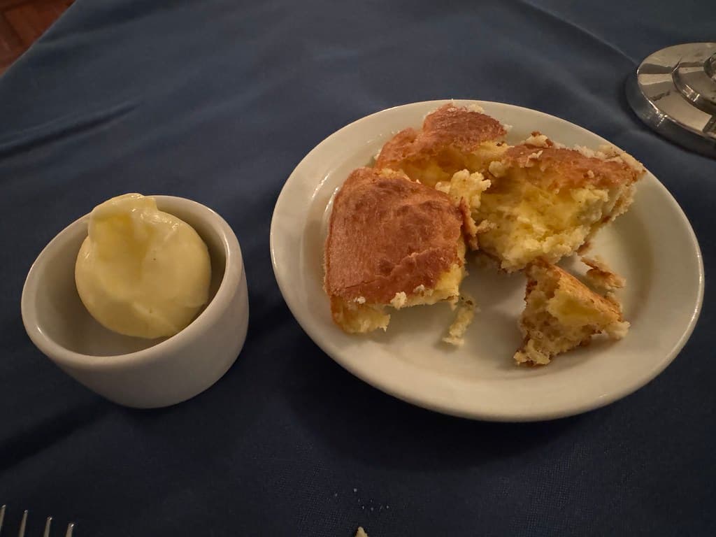 Spoonbread prepared as a finished dish