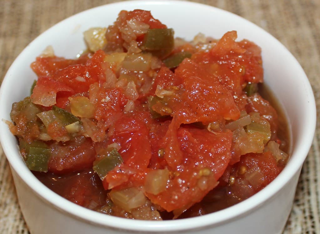 Stewed Tomatoes prepared as a finished dish