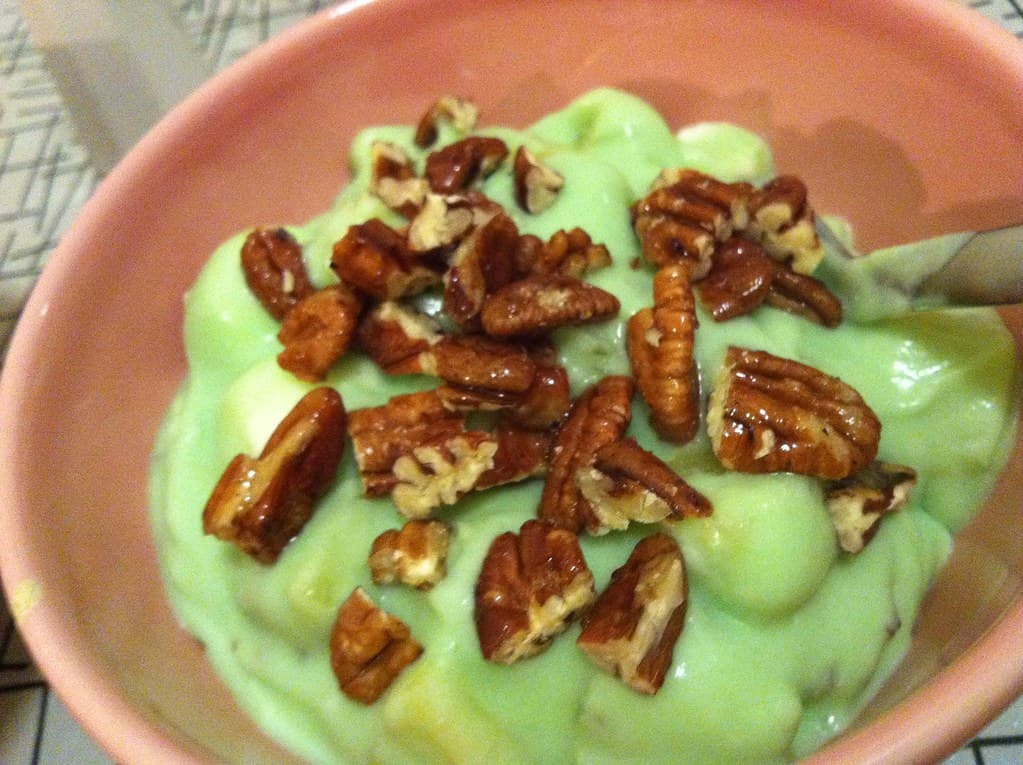 Watergate Salad prepared as a finished dish